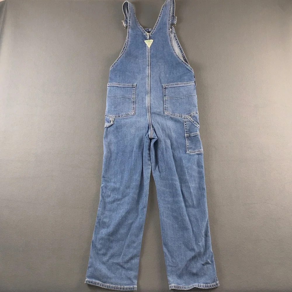 OshKosh Bgosh Kids Blue Denim Overalls Vestbak Carpenter Bibs Size 10